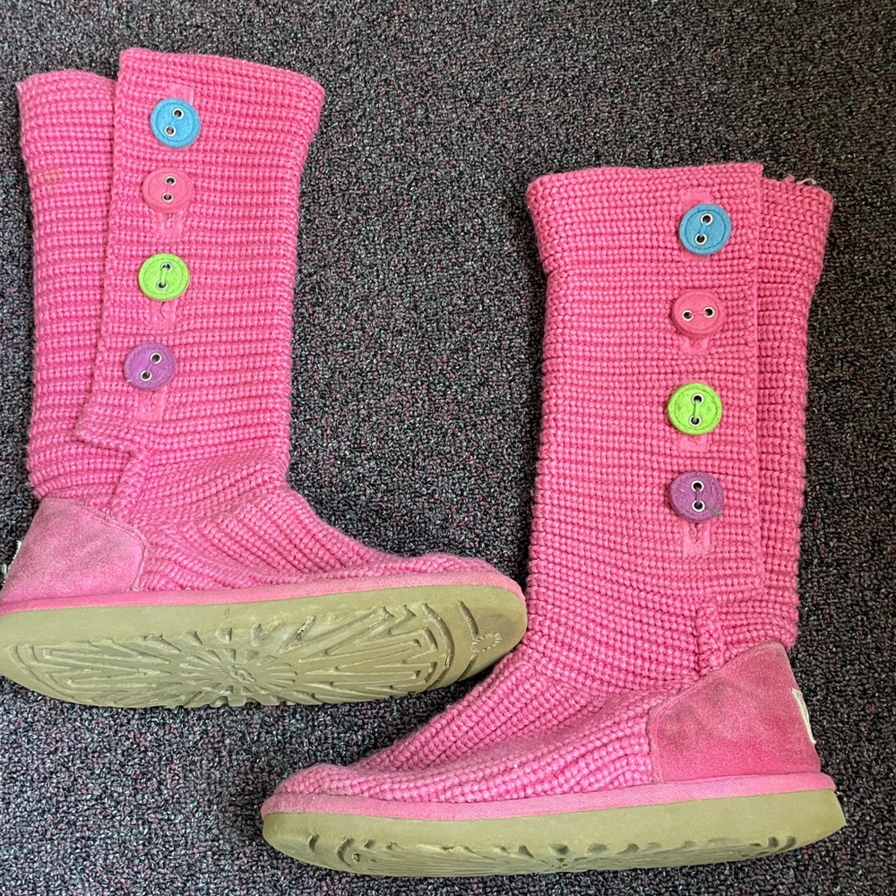UGG Classic Cardi knit boots